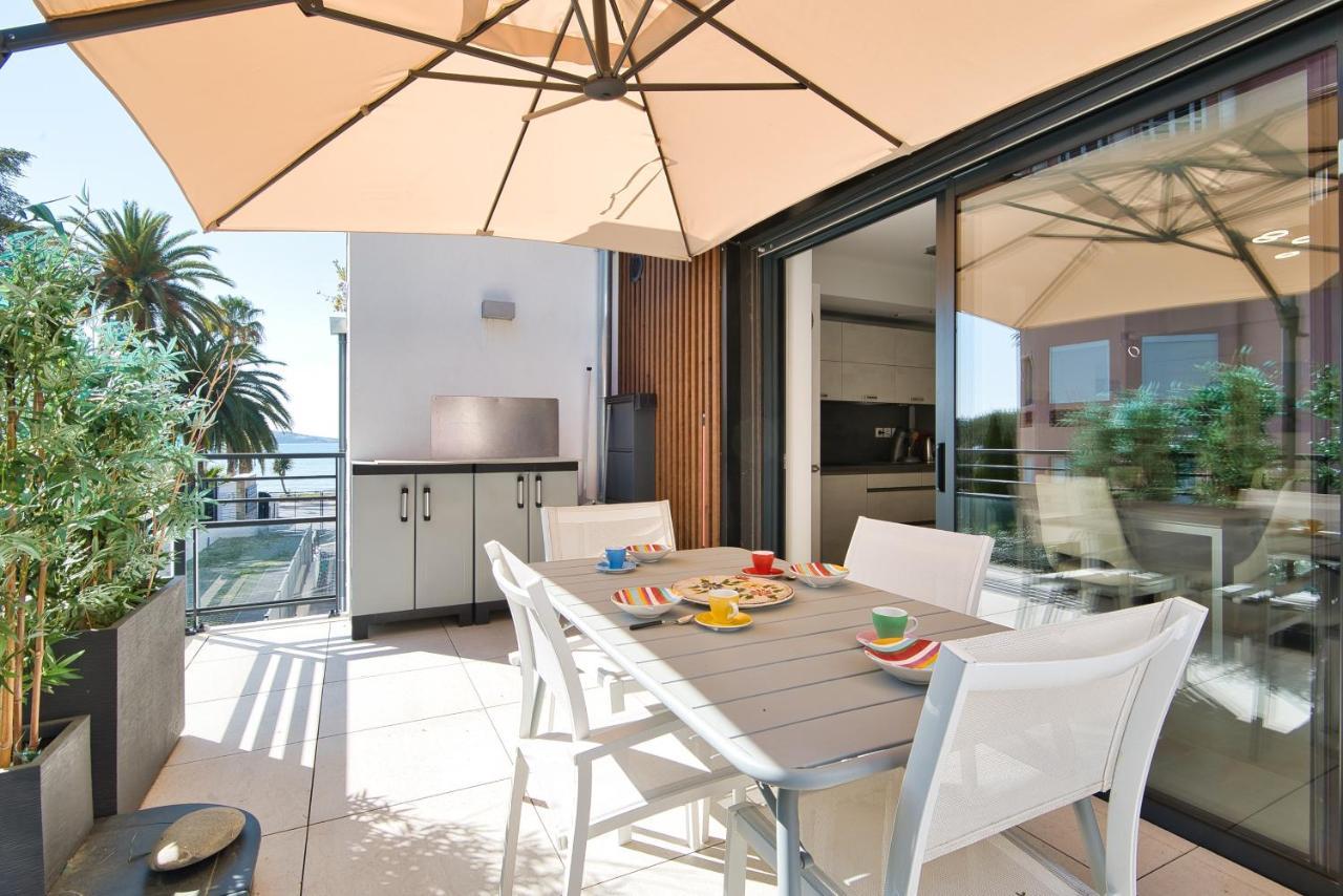 O Fil De L'Eau - Appartement Standing Vue Mer A08 T2 บ็องโดล ภายนอก รูปภาพ